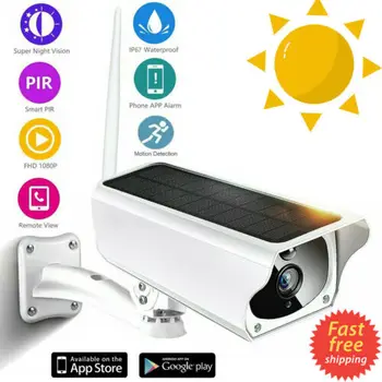 

Outdoor Solar IP Camera Wireless WiFi 1080P Home Security Camera Video Recorder IP67 Waterproof Night Vision Camera 3C21