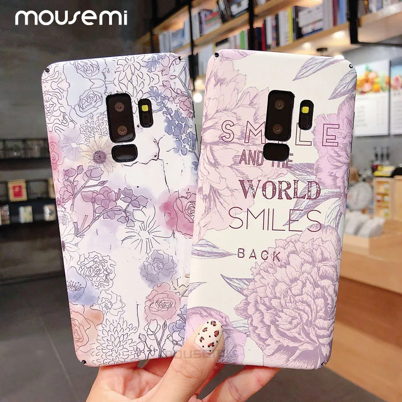 

MOUSEMI S8 Case For Samsung Galaxy S8 Case Cover Luxury Cute Flower Hard Phone Cases For Samsung S9 Plus S7 Edge S8 Case Note 9