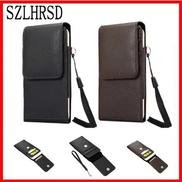 

SZLHRSD Belt Clip PU Leather Waist Holder Flip Pouch Case for AGM X3 AllCall Mix 2 Rio S Madrid Bro Atom Alpha Doogee S60 Lite