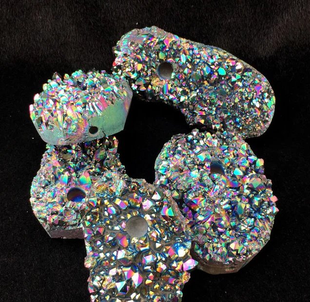 Free Shipping Rainbow Angel Aura Quartz Crystal Cluster Rough Stone Smoking Pipes Weed For Sale FMX