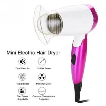 

Mini Portable Electric Hair Blower Travel Household Use Foldable 220V EU Plug Hair Dryer