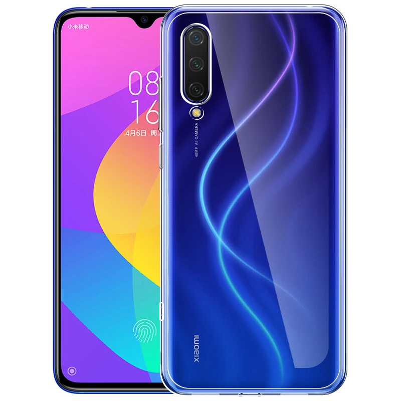MAKAVO For Xiaomi Mi 9 Lite Case Slim Transparent Silicone Soft Clear TPU Back Cover for Mi9 SE Phone | Мобильные телефоны и