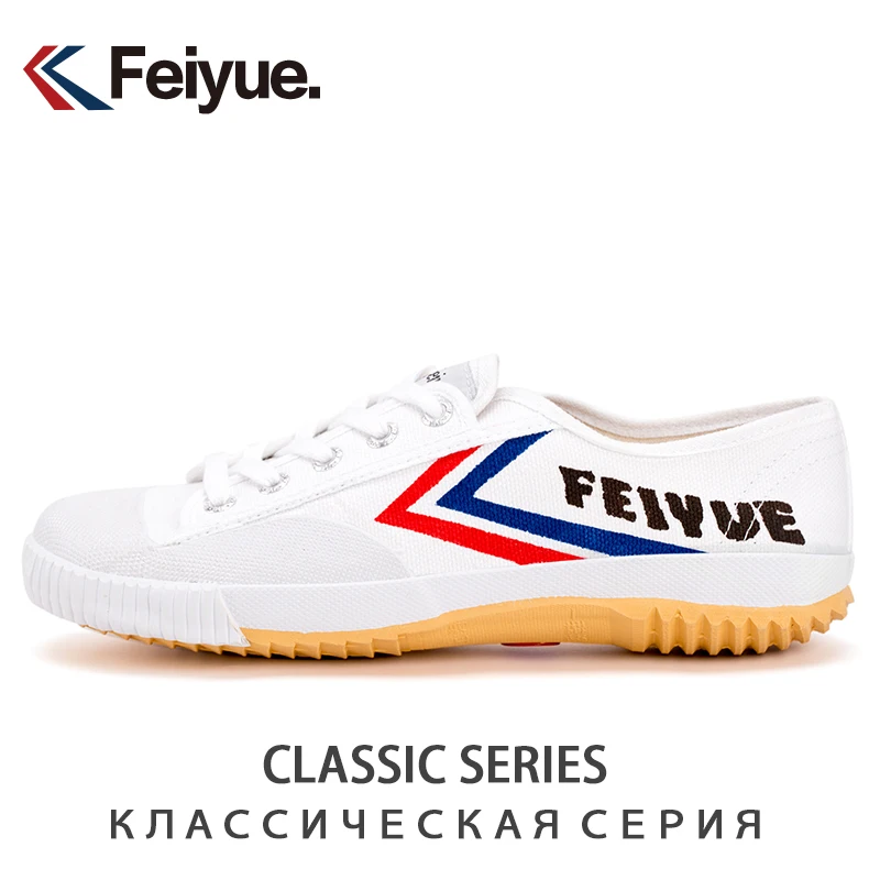 Feiyue/мужские кроссовки; спортивная обувь для бега; Taichi Taekwondo Kungfu; спортивные кроссовки для тренировок; кроссовки для прогулок; мужские и женские кроссовки - Цвет: 1-501 Bai