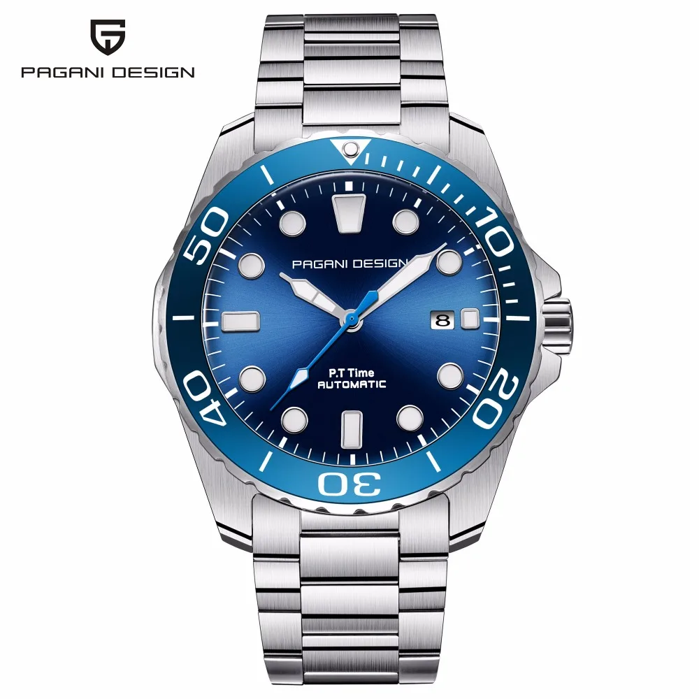 

Mechanical Watch Men PAGANI DESIGN Mens Watches 2018 Top Brand Luxury Full Steel Sport Automatic Wrist Watch Relogio Masculino