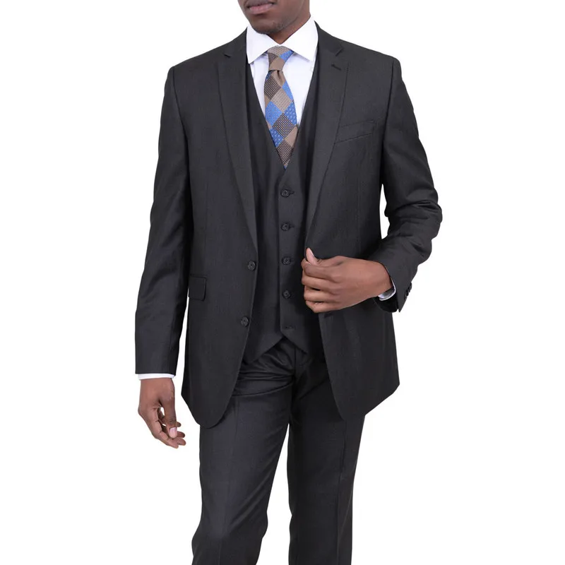 

Custom Made Wedding Suits Groom Dinner Prom Tuxedo Slim Fit Two Button 3 Piece Suit Groom Tuxedos (Jacket+Pants+Vest) G517