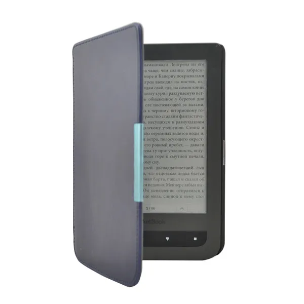 Чехол из искусственной кожи для pocketbook 641 aqua 2 для pocketbook aqua ereader+ Бесплатный подарок - Цвет: PB624 FM DBU