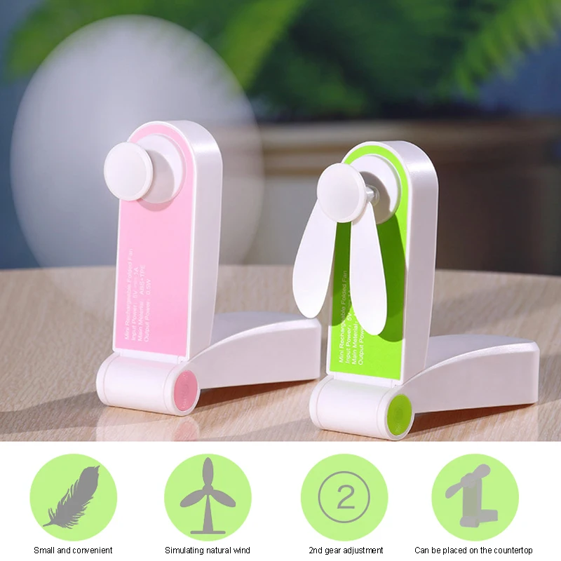 

Handheld Usb Pocket Electric Folding Fan Portable Cooling Fan Gift Air Conditioning Mini Small Fans Originality Small Household