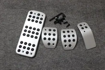 

Sports Racing Fuel Brake Clutch + Foot Rest 4PCS MT Pedals For Peugeot 207