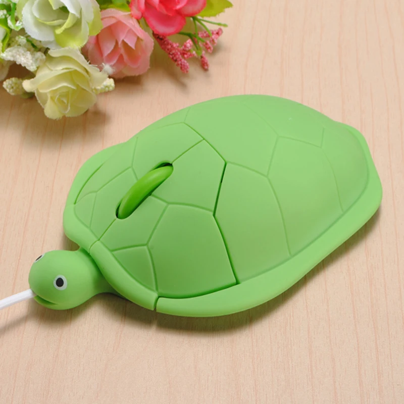 Милая проводная мышь kawaii Turtle для ПК геймерская забавный подарок 2 0 usb 3D черепаха