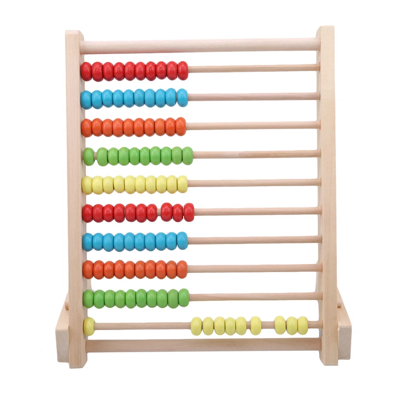 Детские деревянные математические игрушки Abacus маленький калькулятор ручной работы Обучающие Развивающие игрушки для детей счетные бусины математическая игрушка