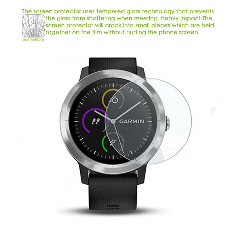 Ультра HD прозрачная защитная пленка из закаленного стекла для Garmin Vivoactive 3 Smart Watch