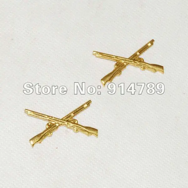 

A PAIR OF WWII CHINESE ARMY INFANTRY OFFICER COLLAR INSIGNIA