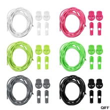 Шнурки для обуви без завязок, эластичные шнурки с круглой пряжкой, спортивная обувь, шнурки для кроссовок, светоотражающие