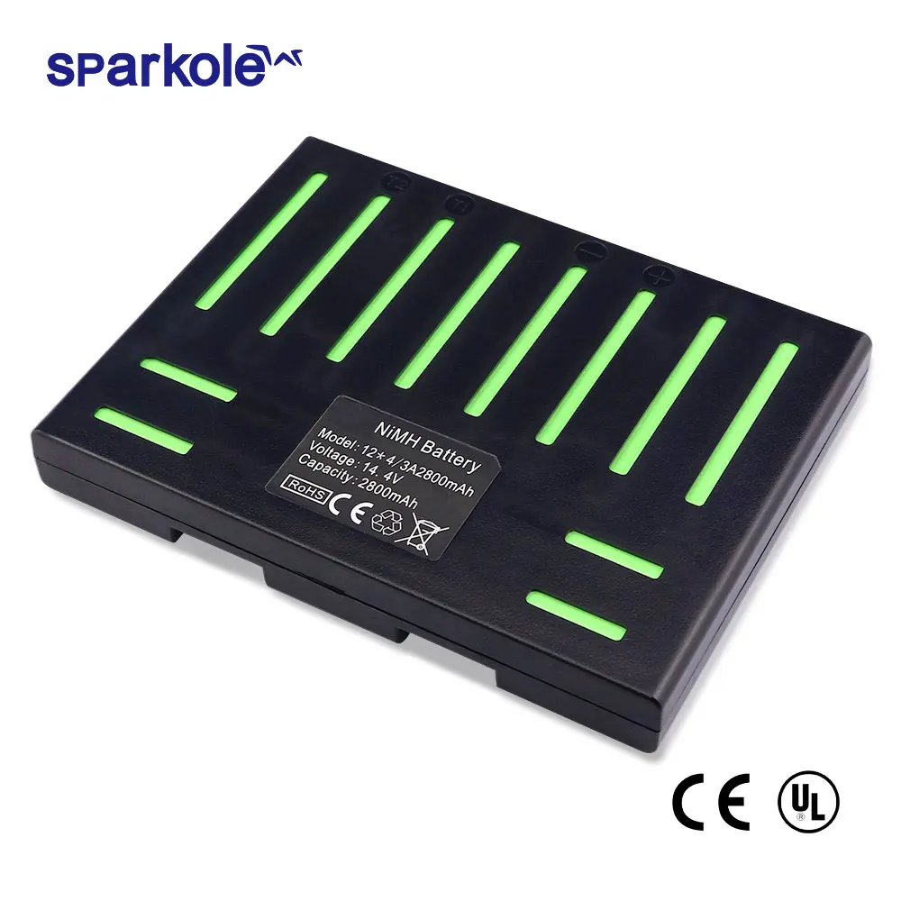 Для QQ5) Sparkole 14,4 V 2800mAh NIMH аккумулятор для пылесоса Cleanmate QQ5(Одобрено CE& UL