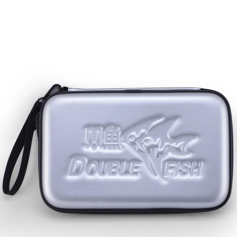 

100% original DOUBLE FISH Original Table Tennis Bag waterproof Ping Pong Case for 2 Rackets and ball