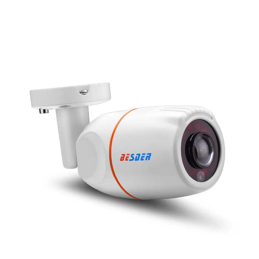 Besder 48V POE Fisheye Ip Камера HD 720 P/1080 P 1,7 мм Широкий формат 180 градусов панорамный антивандальный Открытый видеонаблюдения IP Cam