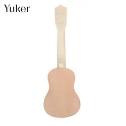 Сырой древесины Цвет детей DIY Ukuleles DIY Гавайская Гитара DIY Гавайская гитара крепкий руки-на способность