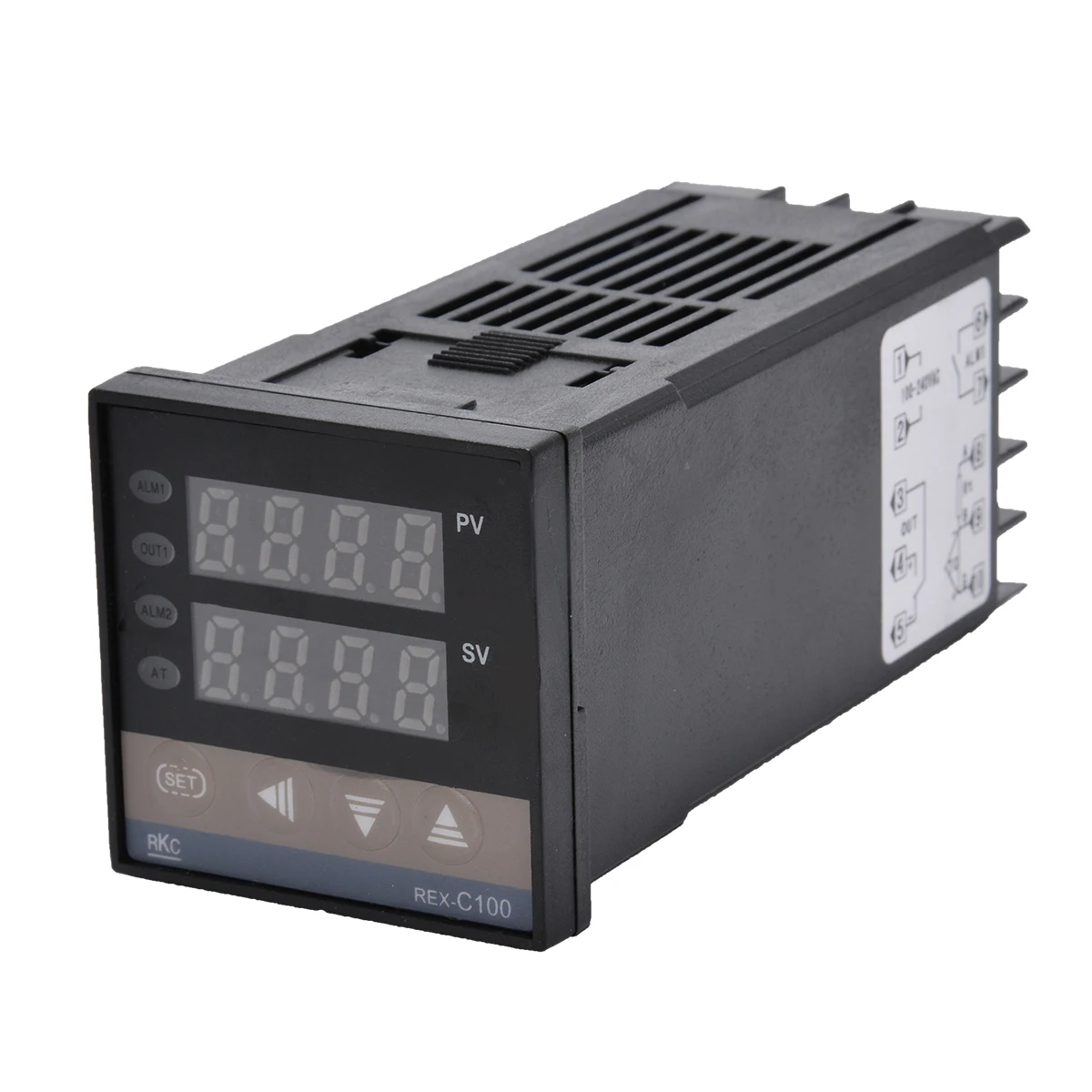 1pc New 48x48x110mm PID Digital Temperature Controller REX-C100 with K Thermocouple SSR Output for Swimming Pool Aquarium