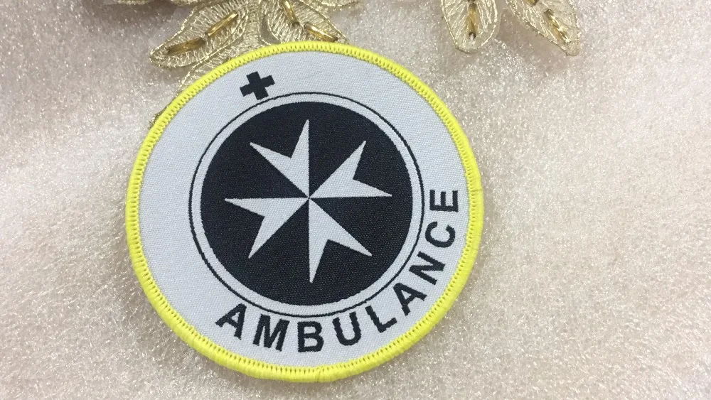 Customized cloth patch woven patches Iron on Badges custom logo