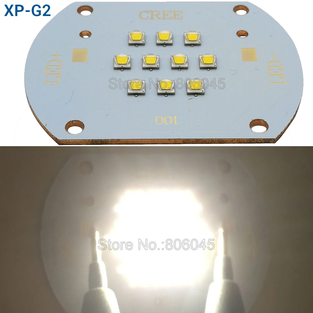 

Cree XLamp XP-G2 XPG2 50W 10LEDs High Power Multichip LED Light Blub Lamp Light Warm White 3000K DC30-36V 1500mA 4800LM