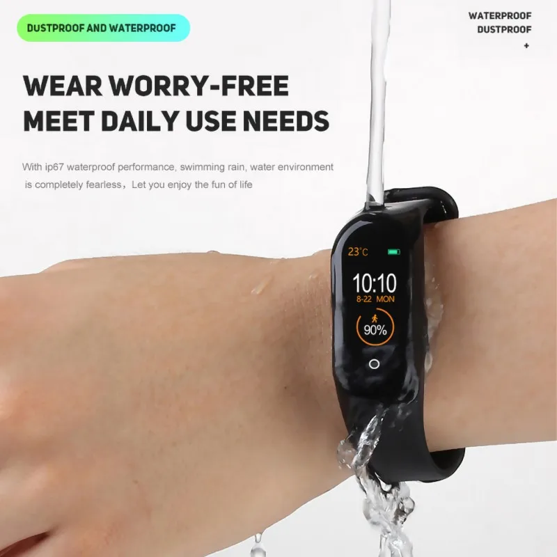 

M4 Smartband Wristband Sports Fitness Bracelet Pedometer Heart Rate Blood Pressure Monitor