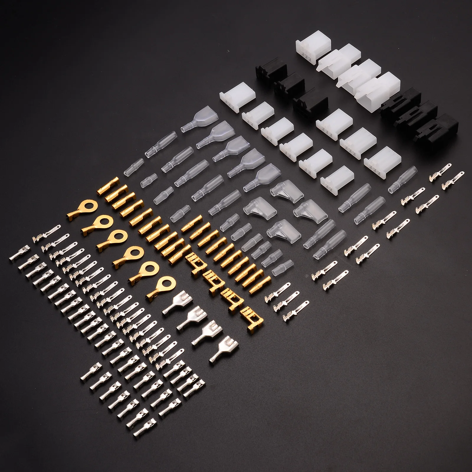 144pcs 2.8mm Electrical Connector Automotive Motorcycle Brass Bullet Connecto…
