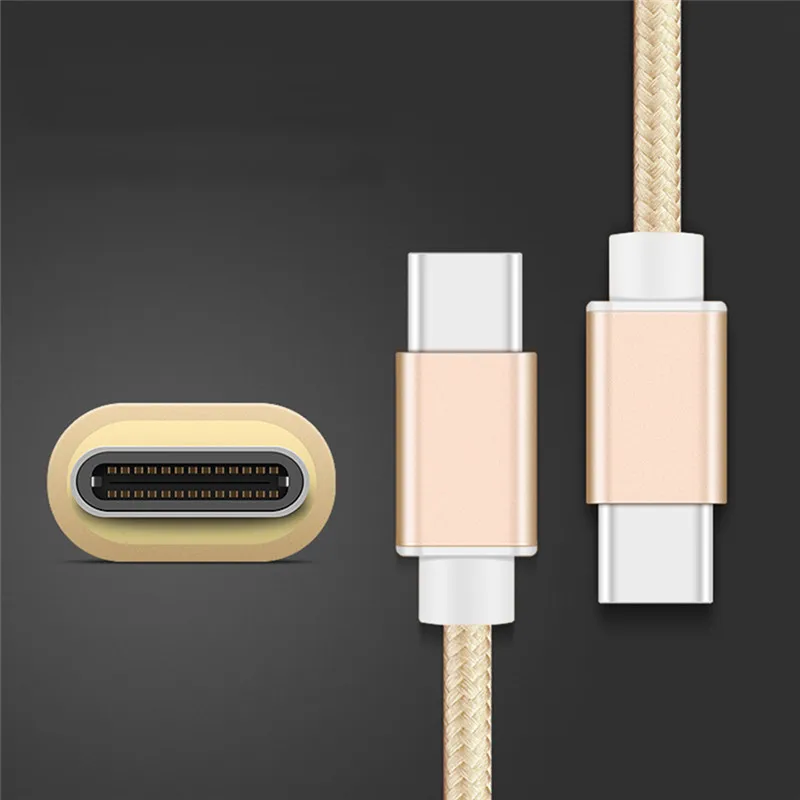 Кабель usb type C нейлоновая оплетка 2A Быстрый кабель type-C для зарядки данных для samsung LG Oneplus 0,25 M 1M 1,5 M 2M USB C зарядный кабель