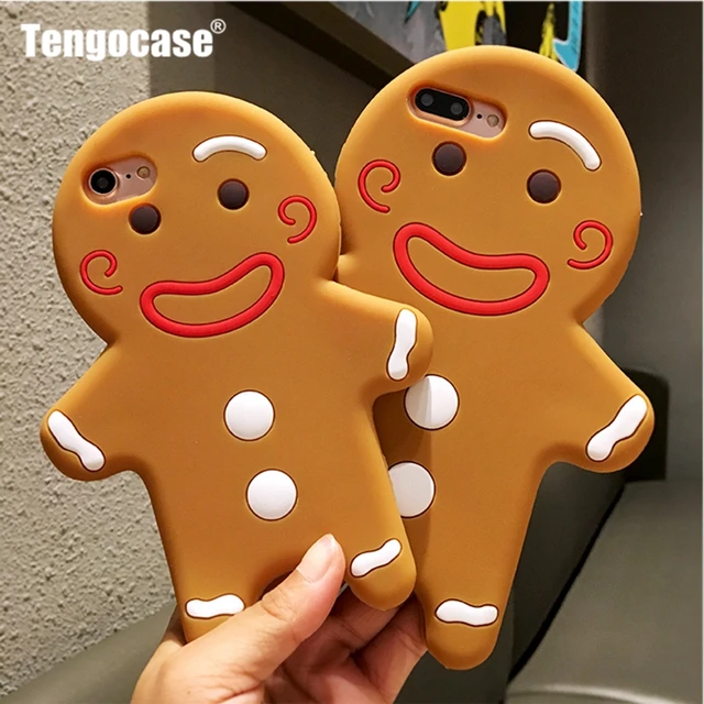 tengocase 3d cute christmas gingerbread man soft silicon case for iphone 6 7 8 plus cartoon - Christmas Gingerbread Man tengocase 3d cute christmas gingerbread man soft silicon case for iphone 6 7 8 plus cartoon - Christmas Gingerbread Man