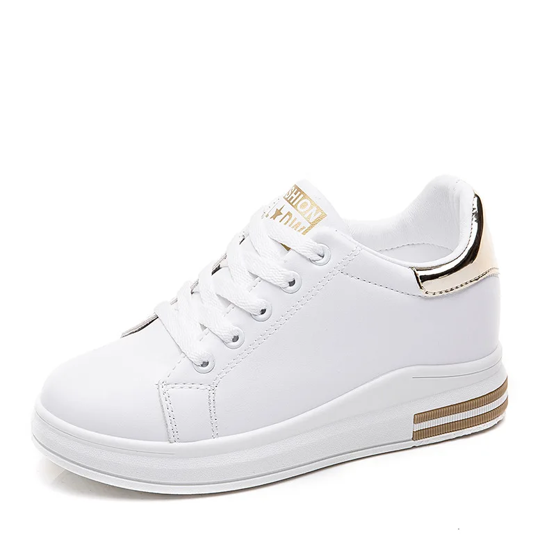 White Shoes Holes Leather Famous Brand 