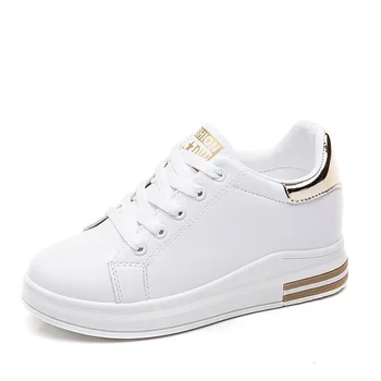 

hot sale Women White Shoes Holes Leather Famous Brand Female running Shoes British style Flats sport shoes for women sneakers