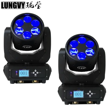 

Free Shipping 2pcs/lot Super Bright New 6x25W LED Super Beam Spot Moving Head Light DMX 12CH Disco Nightclub Stage Lighting