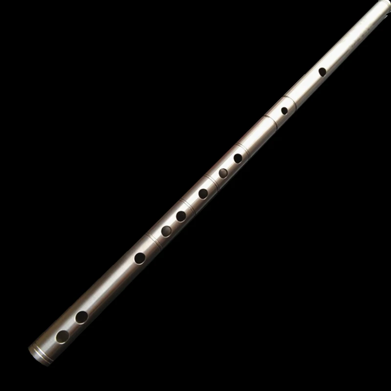 

Titanium Metal Flute Dizi E/F Key Concert Flute Profissional Metal Flauta Music Instrument Dizi Self-defense Weapon Metal Flute