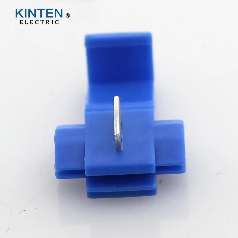 100PCS Wire terminals quick connector cable clamp Blue Scotch Lock