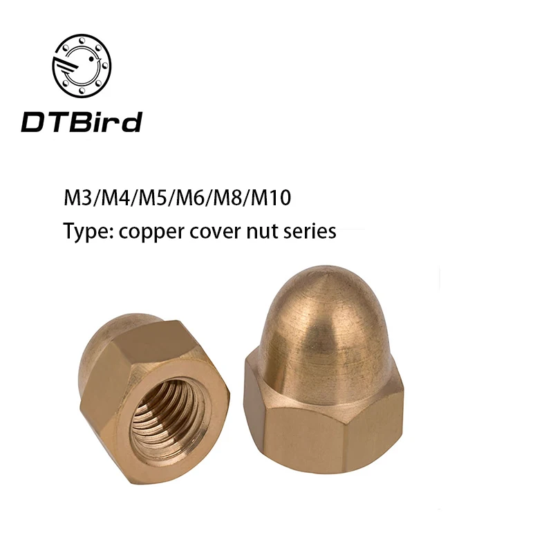 100pcs 50pcs DIN1587 Acorn Nuts m3 m4 m5 m6 m8 m10 to m22 Copper Bronze
