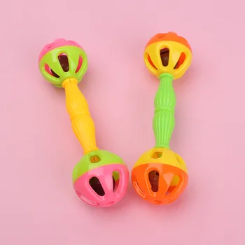 

1Pcs Baby Rattles Shaking Bells Early Education Development Toy Develop baby's intelligence Color random