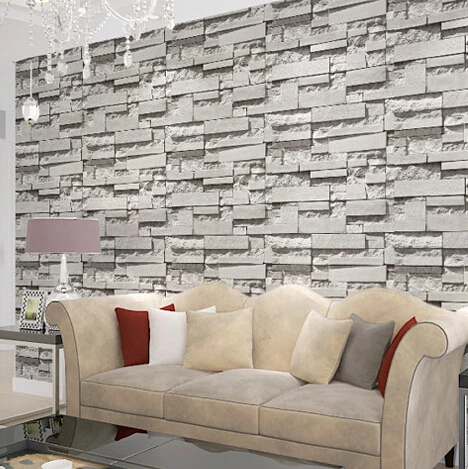 Real Look Realistic Brick Wall Wallpaper For Walls 3 D White Grey Real Look Realistic Brick Wall Wallpaper For Walls 3 D White Grey Deep Embossed