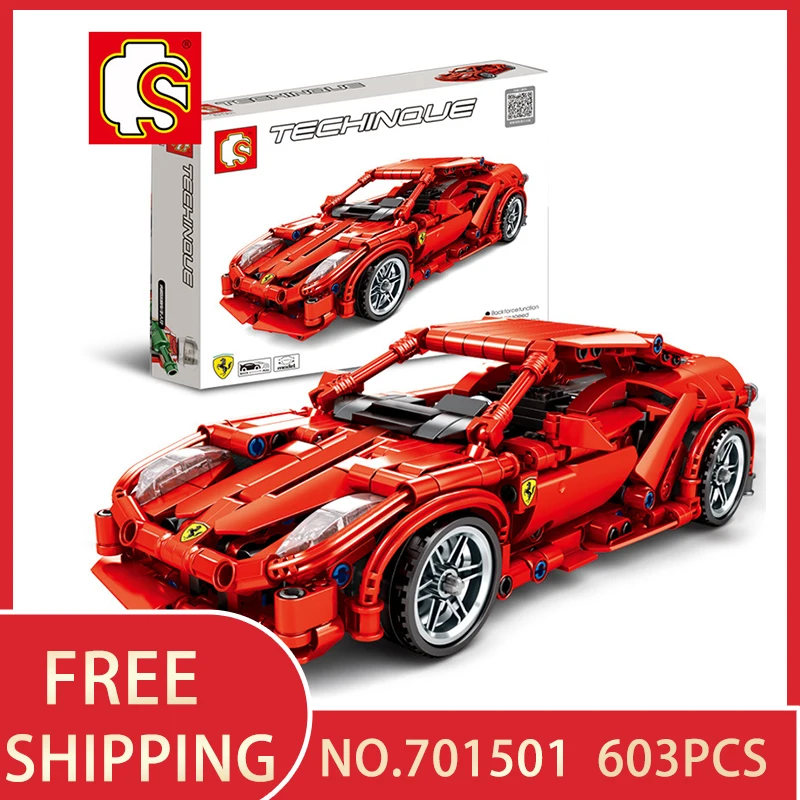 

Technic Super Racers Compatible With Legoed Speed Champions Famous Super Racing Car Model Building Blocks Bricks Children Toys