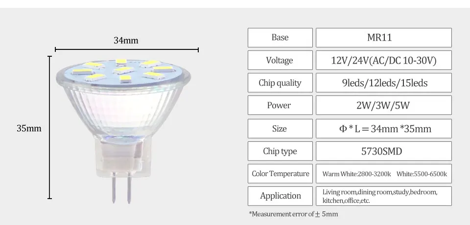 MR11 LED Spotlight Bulb (2)