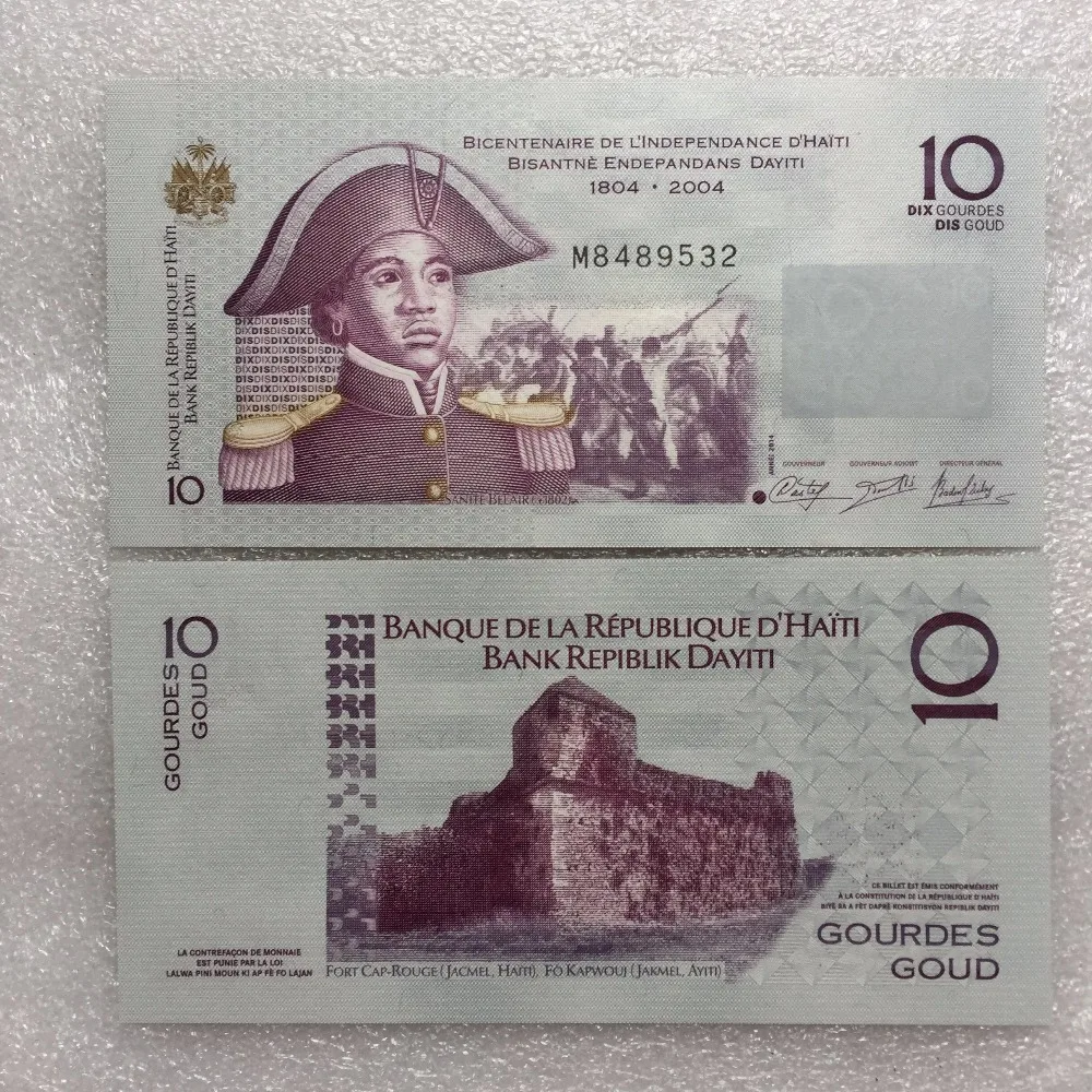 

Haiti 10 Banknote 2004