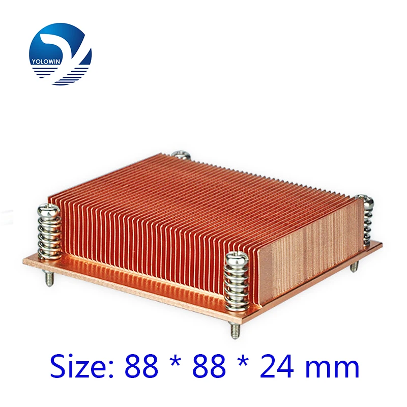 Heatsink Computer 1U passive solution Copper Form relieved tooth Screw