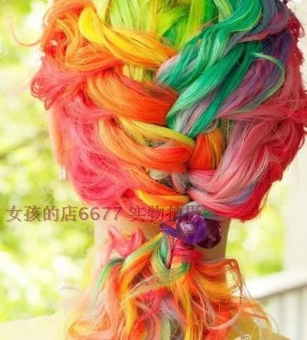 24 цвета модная красивая быстрая Нетоксичная Пастельная одноразовая краска для волос разноцветная краска для волос Мел