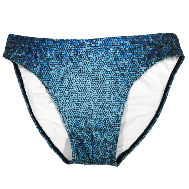 Мужские плавки с мешочком для пениса Taddlee синие низкой посадкой|swimming boxer briefs|briefs