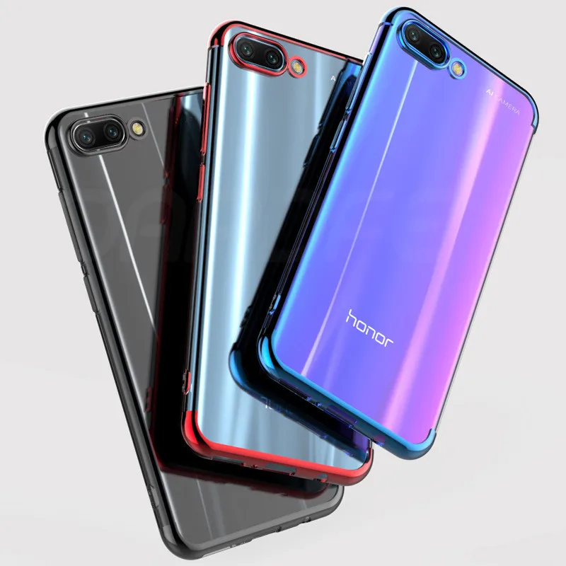 Мягкий силиконовый прозрачный чехол с покрытием для huawei P20 Pro P10 Lite Plus Honor 10 9 Lite V10 V9 Play Phone Cover чехол s Bag