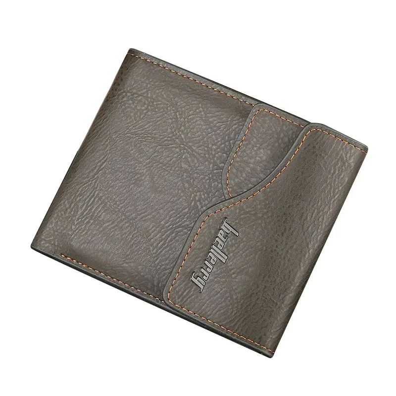 

baellerry 1x black green PU leather men's Cross sectionretro multi-functional buckle wallet wallet size about: 11.5 * 8.5 * 1.