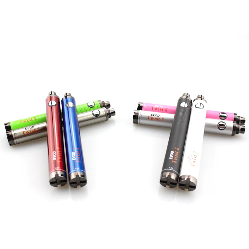 Evd Twist II Battery Variable Voltage Electronic Cigarette Battery Evd Twist 2 E Cigarette Fit For CE4 Ce5 MT3 Oil Cartridge Evd Twist II Battery Variable Voltage Electronic Cigarette Battery Evd Twist 2 E Cigarette Fit For CE4 Ce5 MT3 Oil Cartridge