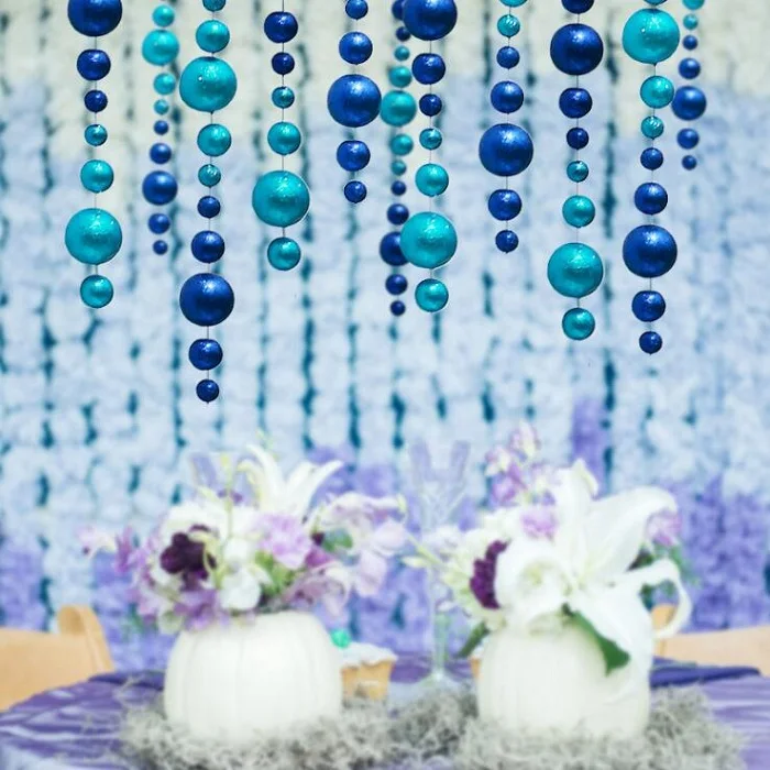 

festival supplies 1.2meter Flag Party bell garland Decoration Banner Bunting for birthday wedding decor Sparkling EVA balls Wh