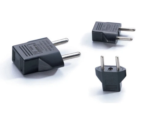 

5pcs EU Plug Adapter 2 Pin to EU 2 Round Pin Plug Socket Input AC 2.5V~250V 10A Eletronic Digital Hot