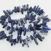 Синий Содалит Агат bracnh свободные 10-17 мм бусины натуральный Бисер для изготовления ювелирных изделий ожерелье 14 дюймов fppj оптом