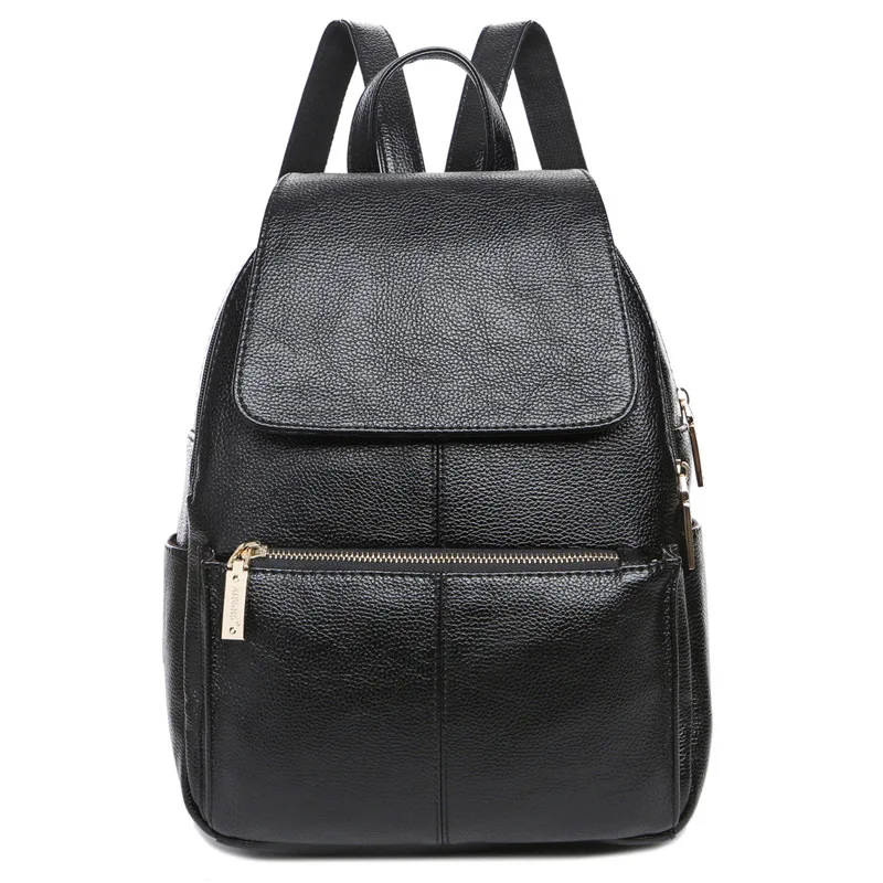 Genuine Leather Women Leather Backpacks School Bags Students Backpack Ladies Women s Travel Bags Female Package