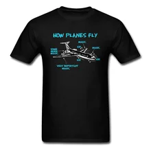 Impressão engenheiro mecânico como avião voar camisas dos homens aviões avião diagrama esquemático padrão tshirt dia dos pais algodão